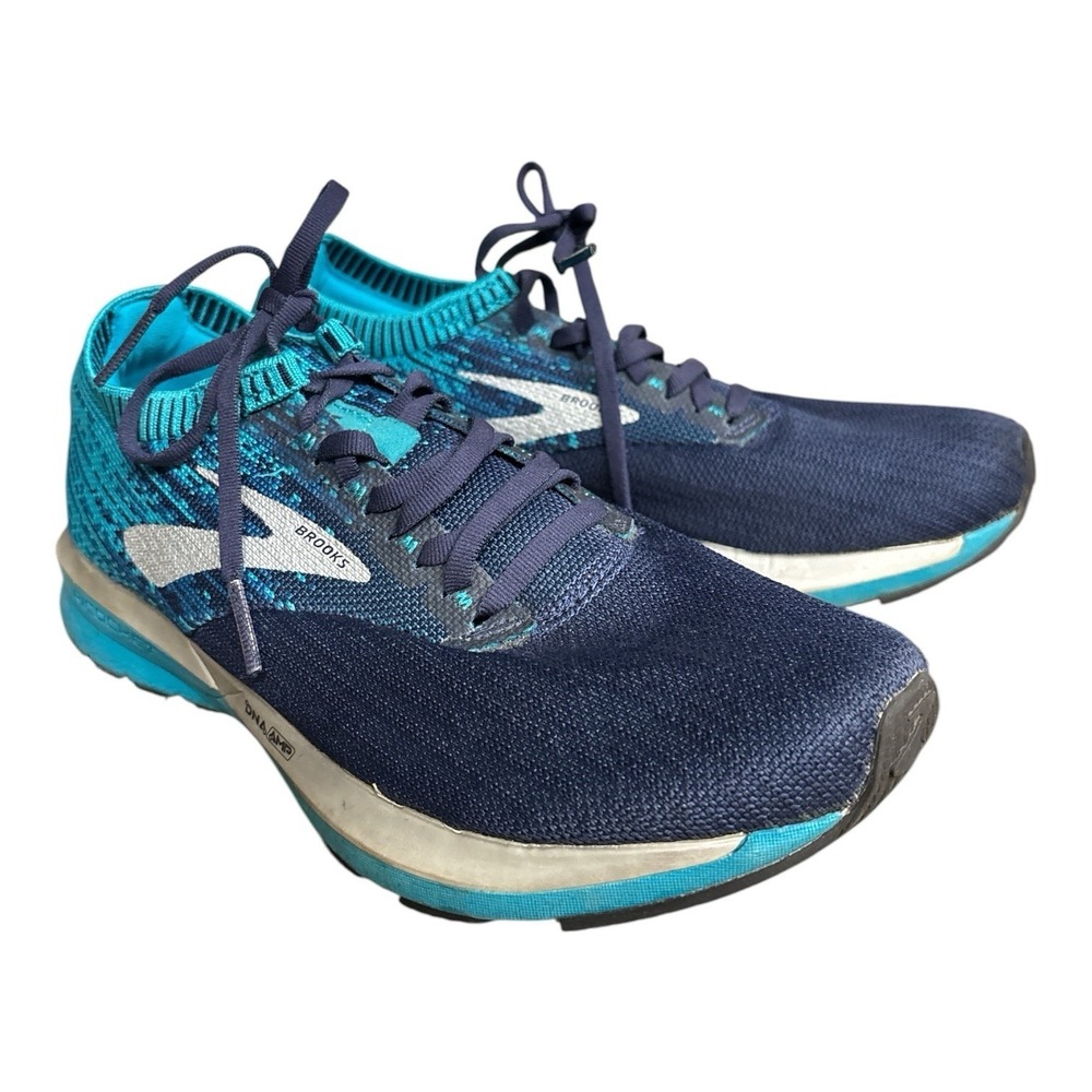 Brooks Ricochet Turquoise Blue Running Shoes Women's 10 Medium(B) DNA Amp